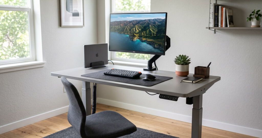 Autonomous Desk 5 Pro en escritorio home office minimalista