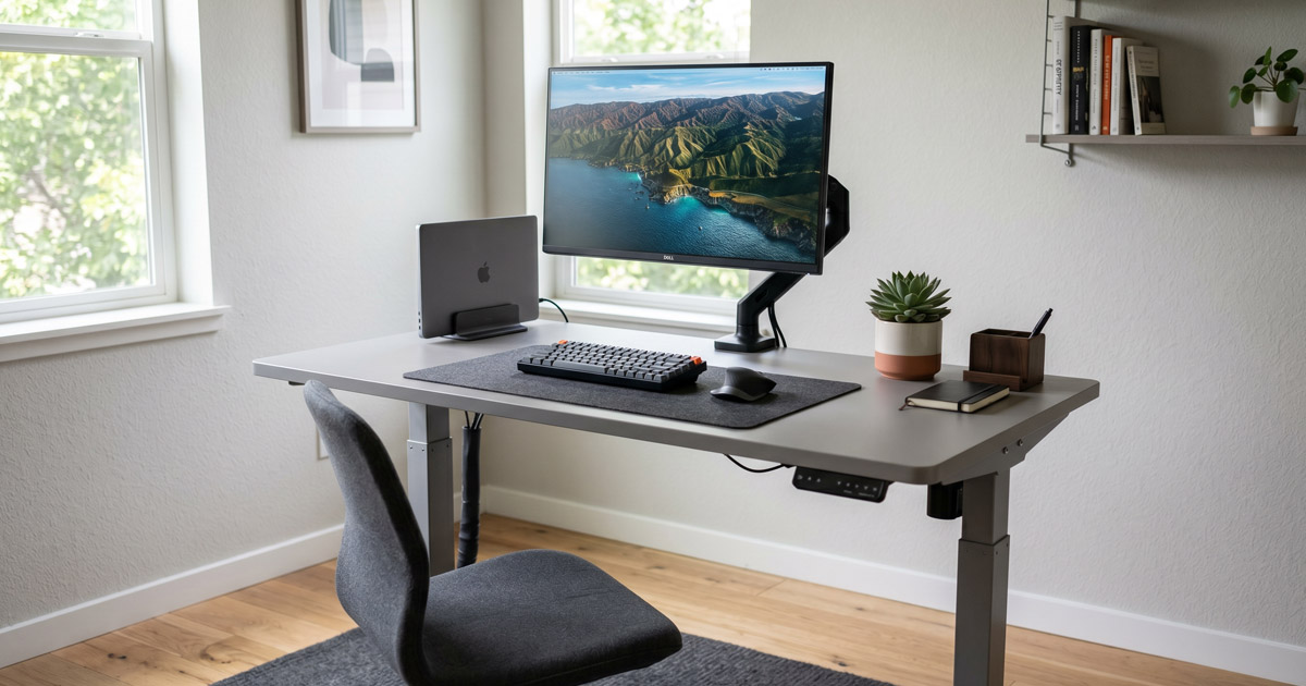Autonomous Desk 5 Pro en escritorio home office minimalista