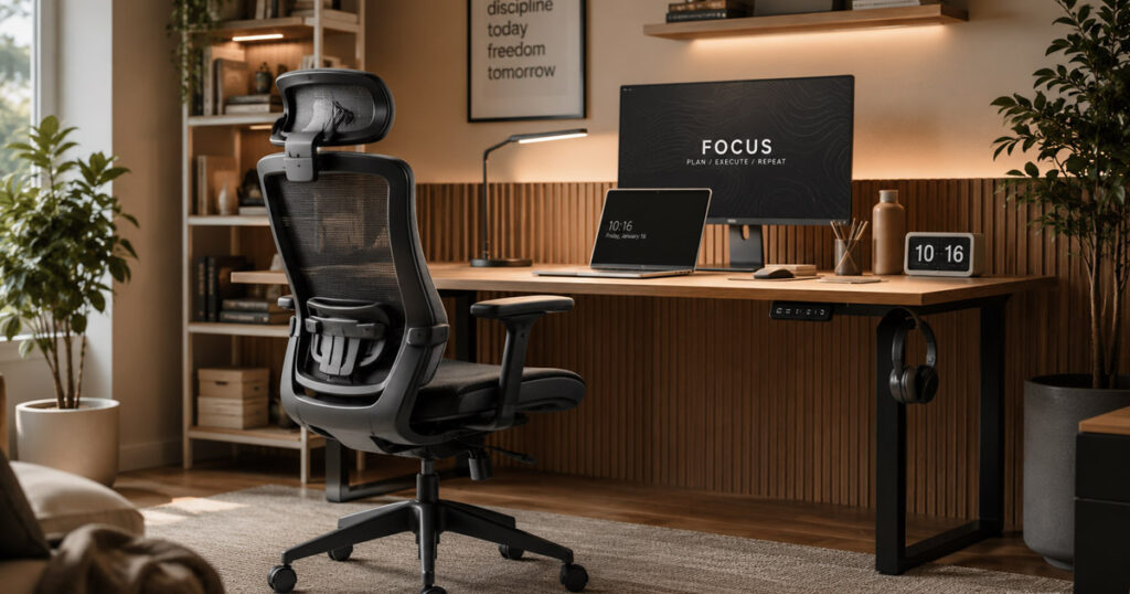 Silla ergonómica de oficina para home office en 2026