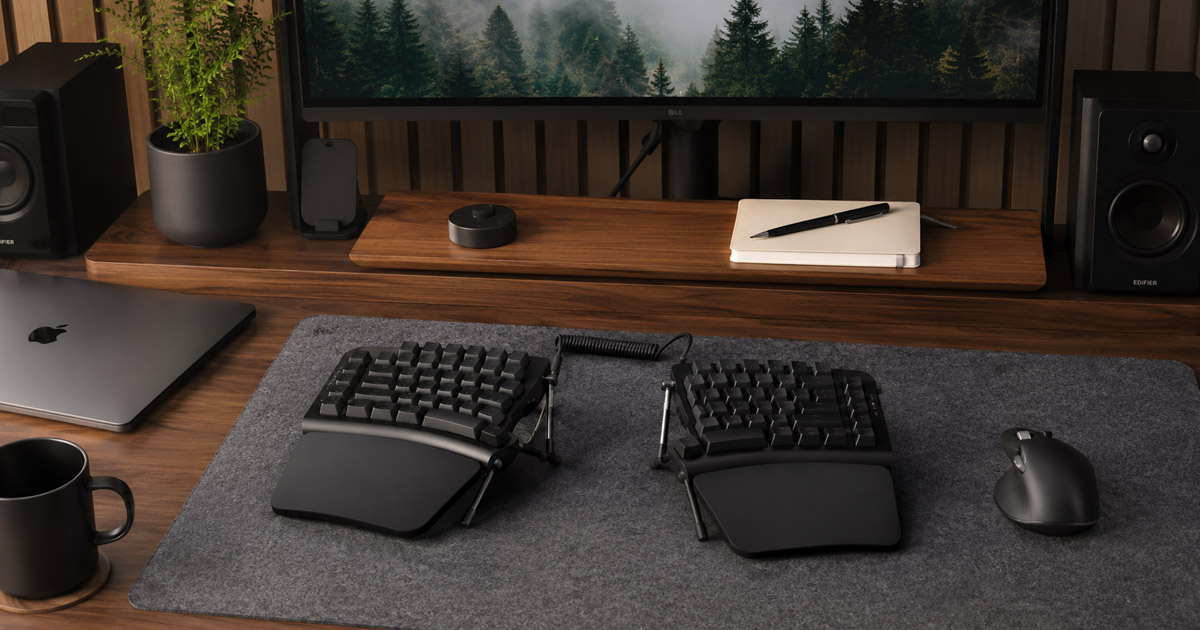 mejor teclado ergonómico para oficina en casa