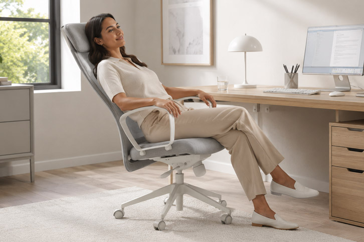Función de reclinación de la silla ergonómica IKEA Markus