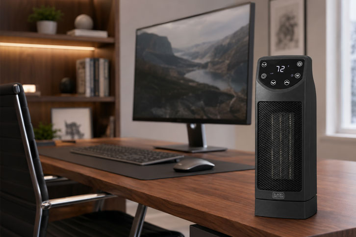 BLACK+DECKER BHTC650R - El mejor calefactor para escritorio en general - mejor calefactor para oficina