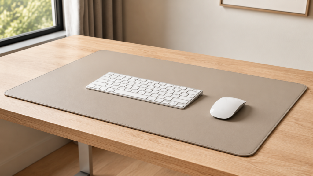 desk pad para home office minimalista