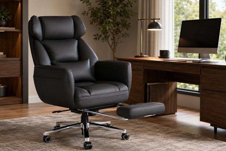 GABRYLLY con Footrest - La Mejor de Presupuesto - mejor silla de oficina reclinable