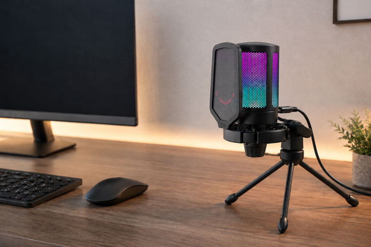 FIFINE AmpliGame A6V micrófono USB barato - Los 5 Mejores Micrófonos USB para Oficina y Videollamadas