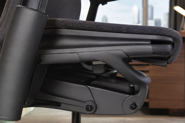 Sistema Backfit Adjustment de la Herman Miller Embody para ajustar la curva de la columna - 