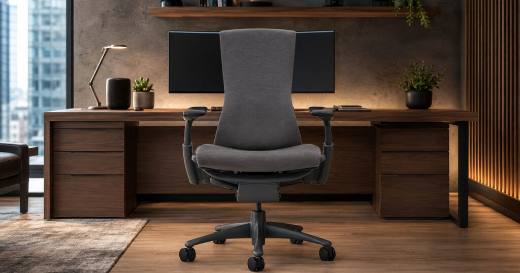 Herman Miller Embody - silla ergonómica premium con respaldo pixelado