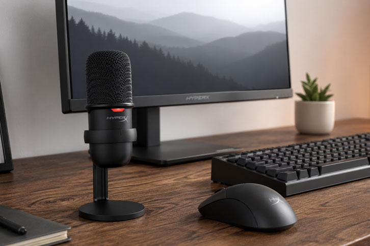 HyperX SoloCast micrófono USB plug and play
