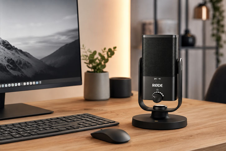 RØDE NT-USB Mini micrófono compacto para escritorio