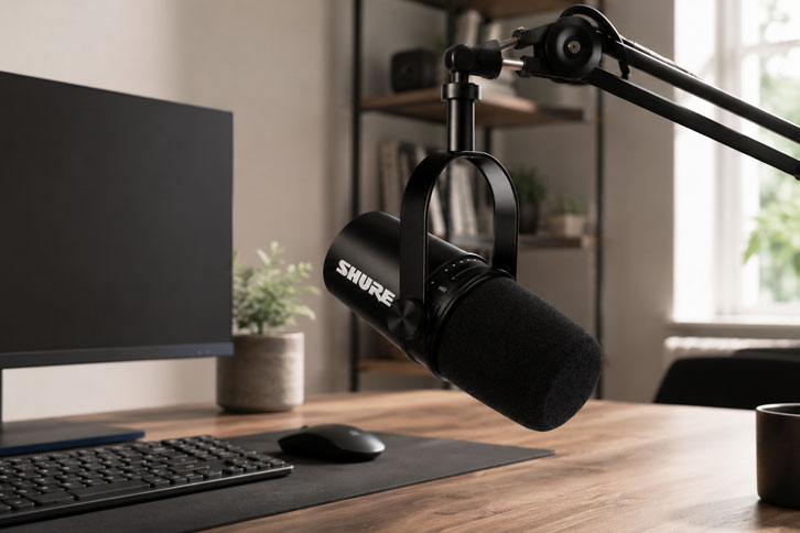 Shure MV7 micrófono USB y XLR profesional