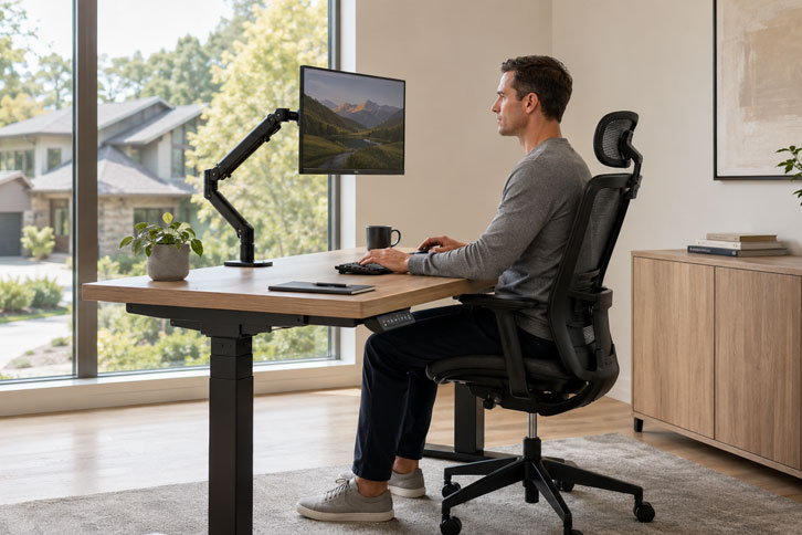 altura correcta de escritorio y silla