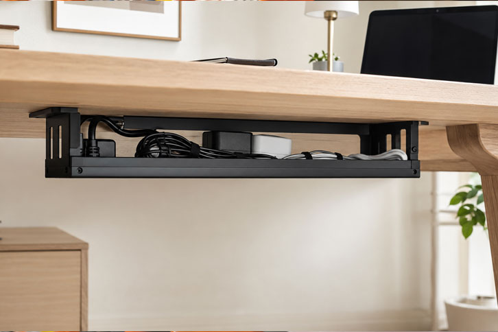 organizador de cables para home office minimalista - Cómo Crear un Home Office Minimalista (Guía + Productos que Necesitas)