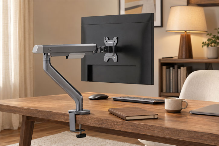 F6: Brazo para Monitor con Resorte de Gas