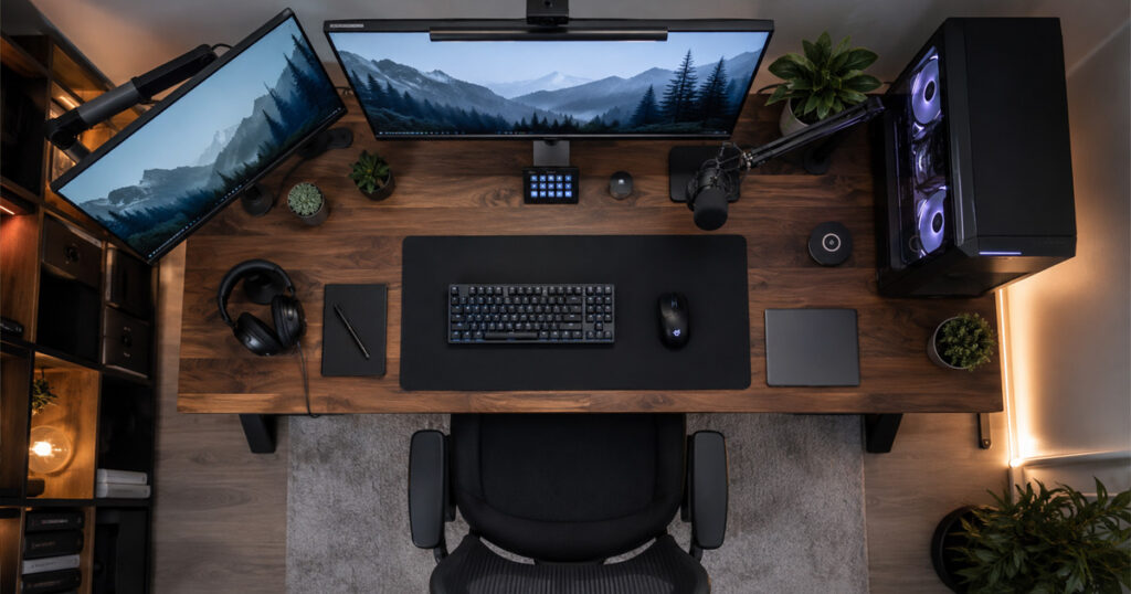 setup completo para gamers que trabajan desde casa 2026