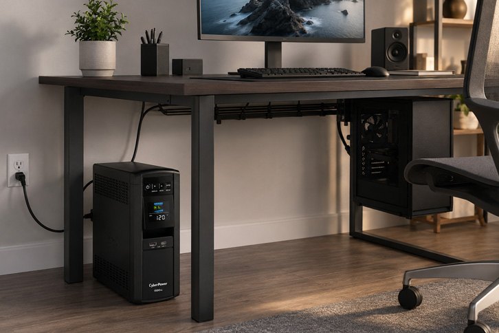 CyberPower CP1500PFCLCD - Mejor para Equipo Sensible - no break para oficina en casa