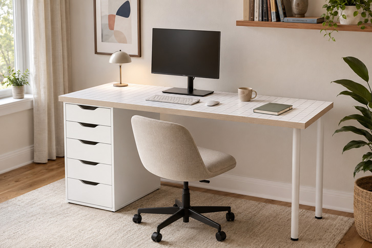IKEA LAGKAPTEN / ALEX - Mejor Almacenamiento Integrado - mejores escritorios ikea para oficina - escritorio ikea alex