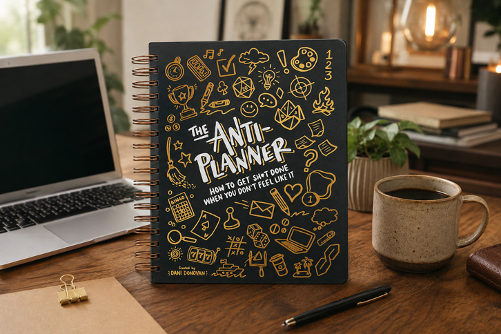 The Anti-Planner: How to Get Sh*t Done When You Don't Feel Like It - Undated ADHD Planner Alternative for Adults, Women & Teens, 100+ Productivity Strategies for Focus & Procrastination