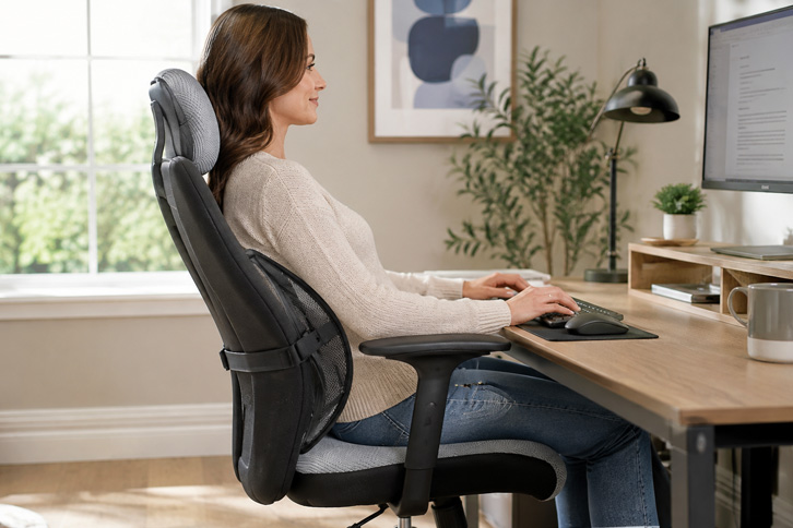 Kingphenix Malla Transpirable - Mejor para Climas Cálidos - almohada lumbar para silla