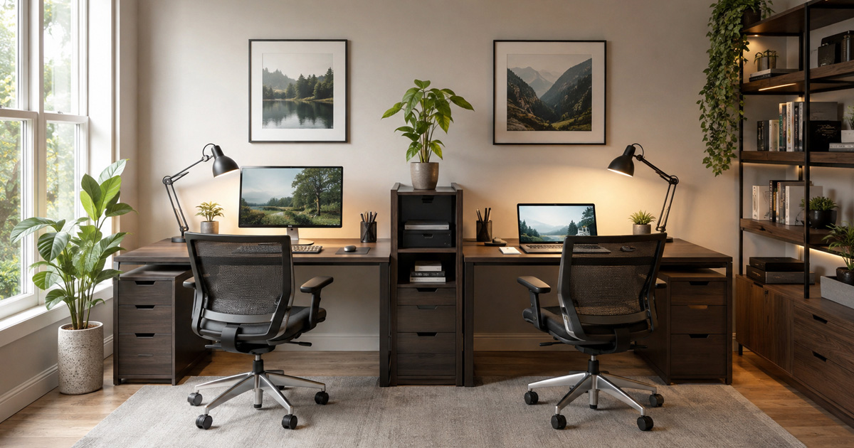 Cómo Crear un Home Office Compartido para Dos Personas (2026)