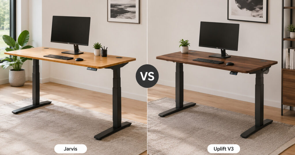 Comparativa Jarvis vs Uplift V3 escritorio de pie 2026