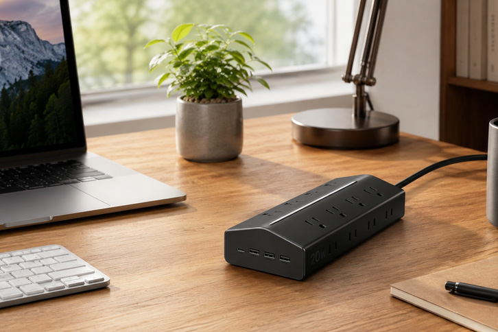 mejor regleta para escritorio - UGREEN 20-en-1 Surge Protector - Mejor Valor