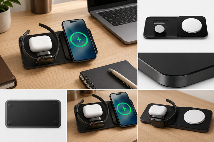 Nomad Stand One Max - Cargador 3-en-1 Que Desaparece los Cables - gadgets virales home office TikTok
