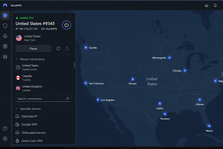 mejor vpn para trabajo remoto -  1. NordVPN - Mejor General